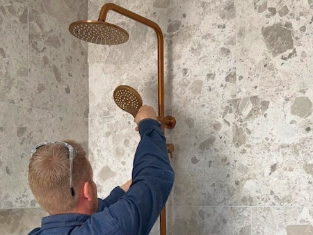 Bathroom, kitchen, laundry appliances installed